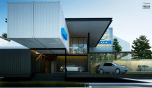 modular building for car dealerships